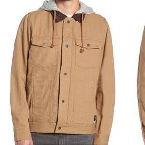 Vans Trucker Coat AV Edict II Canvas brown gray hoodie Jacket‎ Denim Men’s XL